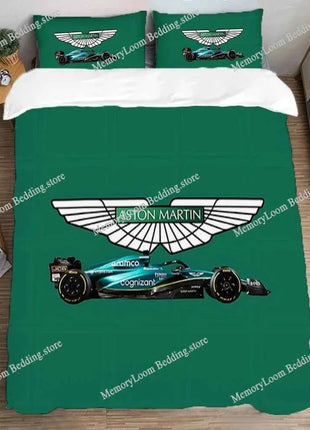 Single Double Large Size Queen Bed Comforter Sets A-Aston Martin Aramco Formula One TeamS Bedding Decorations Quilt Cover Set