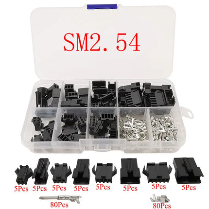 JST 1.25/PH2.0/XH2.54/SM2.54/JST SYP 2P/VH3.96 Spina Maschio + Presa Femmina Custodia In Plastica Terminale Pin Header Connettore del Cavo