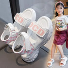 Sandali per bambini Ragazze Estate 2025 nuova moda scarpe da spiaggia per ragazze con suola morbida CuHK sandali sportivi antiscivolo per bambini