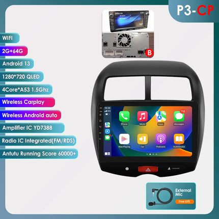 Hizpo 10.1" Car Radio Intelligent Systems For Mitsubishi ASX 1 2010 - 2018 Multimedia CarPlay Android Auto GPS No 2 din 2din DVD