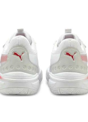 PUMA Court Rider 1.0 Premium Scarpe da Basket alla Moda, Durevoli, Ammortizzate e di Supporto, Modello Basso per Uomo, Rosso e Bianco 195660-01