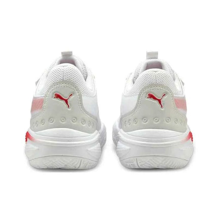 PUMA Court Rider 1.0 Premium Scarpe da Basket alla Moda, Durevoli, Ammortizzate e di Supporto, Modello Basso per Uomo, Rosso e Bianco 195660-01