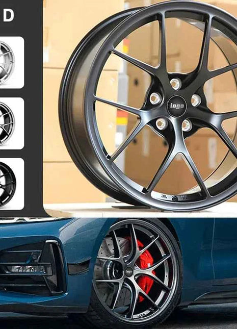 Cerchioni forgiati personalizzati in fabbrica 17/18/19/20/21 pollici 5x114,3 5x112 5x1200 Cerchio Aolly in alluminio per LEXUS