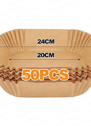 Disposable Baking Accessories for Most AirFryers, Non-Stick Waterproof Oilproof Cooking Paper, Square, for Oven and Air Fryers