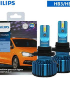 Philips LED H1 H4 H7 H11 HB3 HB4 HIR2 Ultinon Pro3011 Car LED Head Light 9005 9006 9012 Auto 6000K Bright White Original Lamp 2x