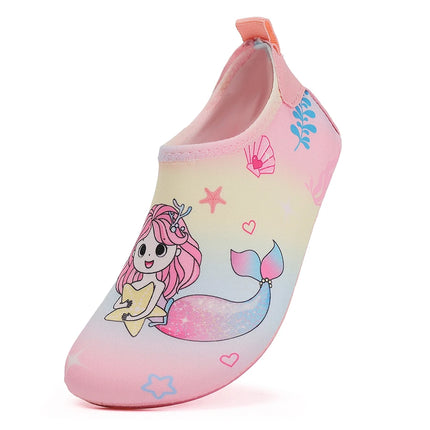 Scarpe da spiaggia per bambini Pantofole da interno per pavimenti morbidi per bambini Calzini da nuoto per lo snorkeling Pantofole per bambini antiscivolo per la casa a piedi nudi per ragazzi e ragazze