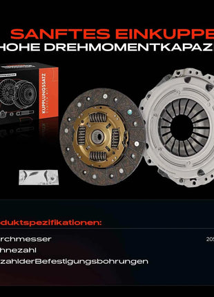 Kit Frizione Frankberg 1x per Alfa Romeo 159 Sportwagon, Fiat Croma, Opel Astra H, Caravan, GTC, Saloon, Twintop, Signum 621304209