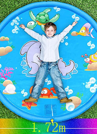 Tappetino per giochi estivi per bambini Tappetino per acqua spray Giocattoli gonfiabili per cartoni animati giganti Giardino da spiaggia Gioco all'aperto Tappetino per piscina per prato Giocattoli per ragazzi e ragazze