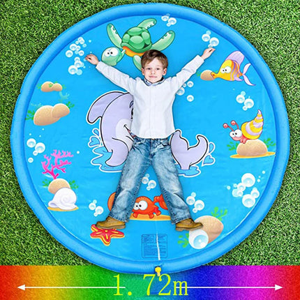 Tappetino per giochi estivi per bambini Tappetino per acqua spray Giocattoli gonfiabili per cartoni animati giganti Giardino da spiaggia Gioco all'aperto Tappetino per piscina per prato Giocattoli per ragazzi e ragazze