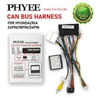 Decoder CAN Bus 24Pin/18Pin/24Pin per Hyundai Tucson Elantra Kia Sportage Ceed, SWC, Plug & Play, Adattatore Android 16-Pin
