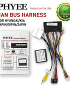 Decoder CAN Bus 24Pin/18Pin/24Pin per Hyundai Tucson Elantra Kia Sportage Ceed, SWC, Plug & Play, Adattatore Android 16-Pin