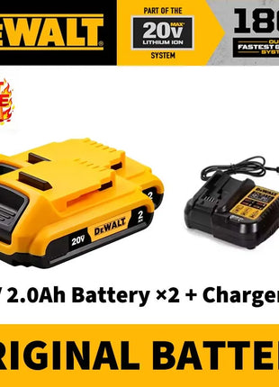 Batteria di Ricambio 100% Autentica Dewalt 18V/20V 6.0Ah Li-Ion per Utensili Elettrici, Compatibile con DCB200 DCB202 DCB205 DCB206 DCB209