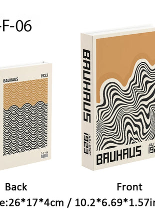 Boho Bauhaus Picasso Matisse Cucina Libri finti Decorazione Tavolino di moda di lusso Scatola portaoggetti decorativa Decorazione estetica