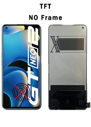 Nuovo Display AMOLED Per Realme GT Neo2 Display LCD Touch Screen Digitizer Assembly Per Realme GT Neo2 RMX3370 Display LCD sostituire