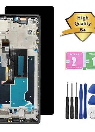 6.7'' P-OLED edge50Fusion Display For Motorola Moto Edge 50 Fusion LCD Display Touch Screen Digitizer Assembly With fingerprint