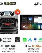Junsun 8 Core Wireless CarPlay Android Auto Car Radio For Mercedes Benz Smart 453 Fortwo 2014-2020 4G WiFi GPS Navigation Stereo