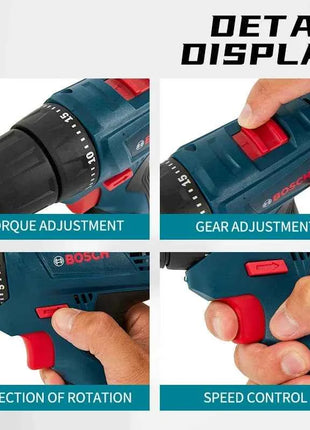 Trapano Elettrico Bosch Professional GSR120-LI 12V, Avvitatore a Batteria Multifunzione per Fai-da-Te, Utensile Elettrico