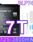 NOHON Replacement Battery for OnePlus 7T 8T 9RT 10T 12 11 9 8 7 6T 6 5T 5 7TPro Phone Batteries BLP801 BLP685 BLP745 BLP743