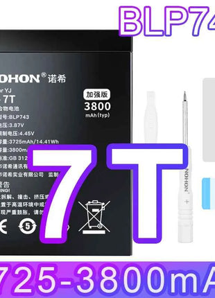NOHON Replacement Battery for OnePlus 7T 8T 9RT 10T 12 11 9 8 7 6T 6 5T 5 7TPro Phone Batteries BLP801 BLP685 BLP745 BLP743