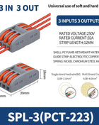 1 In Multiple Out Push-in Electrical Wire Connector Terminal Block Universal Fast Wiring Cable Connectors For Cable Connection