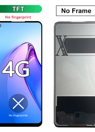 Nuovo display per Oppo Realme 10 4G Display LCD Touch Screen Digiziter Assembly per la sostituzione del display Realme 10 RMX3630
