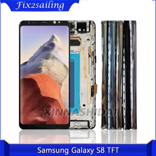 Display LCD TFT per Samsung Galaxy S8 con Touch Screen e Cornice, Assemblaggio Digitalizzatore Sostitutivo