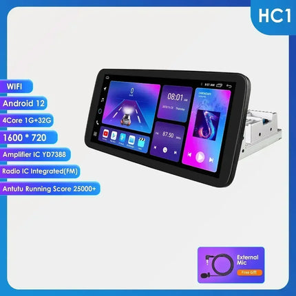 Hizpo 10.1" Universal CarPlay Android Auto Radio For VW Volkswagen Fiat Renault Nissan Hyundai 4G Car Multimedia Autoradio 1 Din