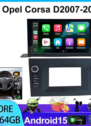 Android Car Radio Stereo for Opel Corsa D 2007-2012 with CarPlay AndroidAuto IPS Multimedia Player Navigation BT5.0 WiFi