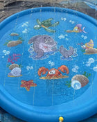 Summer Kids Play Mat Spray Water Mat Giant Cartoon Inflatable Toys Beach Garden Outdoor Game Lawn Swimming Pool Mat Toys for Boys and Girls