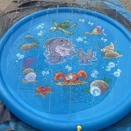 Tappetino per giochi estivi per bambini Tappetino per acqua spray Giocattoli gonfiabili per cartoni animati giganti Giardino da spiaggia Gioco all'aperto Tappetino per piscina per prato Giocattoli per ragazzi e ragazze