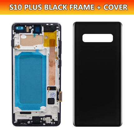 TFT con cornice per Samsung S10 Plus S10 + G975F Display LCD Touch Screen digitale per Samsung S10 G973F Parti di ricambio per schermo
