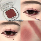 Gothic Red Brown Smoked Matte Eyeshadow Palette Smooth Shimmer Monochrome Eye Shadow Long-Lasting Brightening Silkworm Pigments