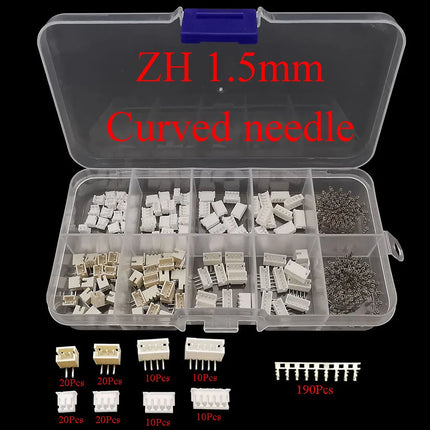 1 scatola SH 1.0/JST 1.25/ZH 1.5/PH 2.0/XH 2.54 Spina maschio Presa femmina Kit terminale alloggiamento Connettore intestazione pin orizzontale verticale