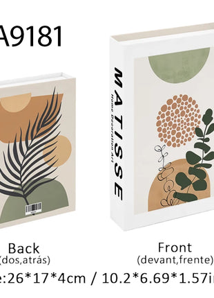 Boho Bauhaus Picasso Matisse Cucina Libri finti Decorazione Tavolino di moda di lusso Scatola portaoggetti decorativa Decorazione estetica