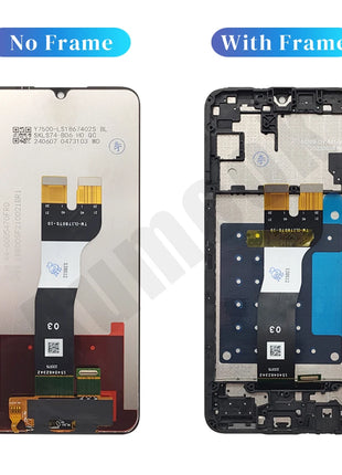 A05 Screen for SAMSUNG A05S A057 LCD Display Touch Screen Digitizer Assembly for Samsung A05 A055 with Frame LCD Display