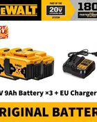 Genuine Dewalt 20V MAX 5Ah 6Ah 18650 Battery XR Lithium-Ion Battery for Power Tools, 120W High Power, Rechargeable, Replacement Battery