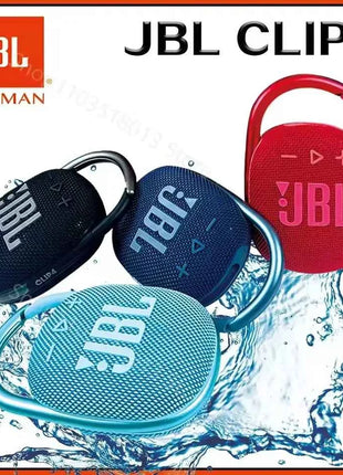 Altoparlante Bluetooth JBL CLIP 4, suono JBL Signature, impermeabile IP67, 10 ore di riproduzione, design compatto, moschettone, protezione cavo, cavo da 0,3 m