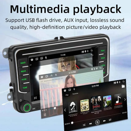 BQCC 7" Android 13 Octa Core Car Player Mirrorlink Carplay WIFI GRS For Volkswagen VW CC Passat B7 Polo Golf 5 6 Jetta mk5 mk6