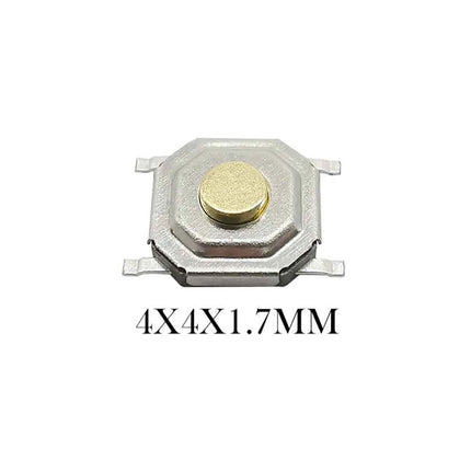 50 Pezzi Pulsanti Tattili SMD 4*4mm, Microinterruttore PCB a 4 Pin, Tasti 4x4x1.7/2/2.3/2.5/3/3.5/4.3mm