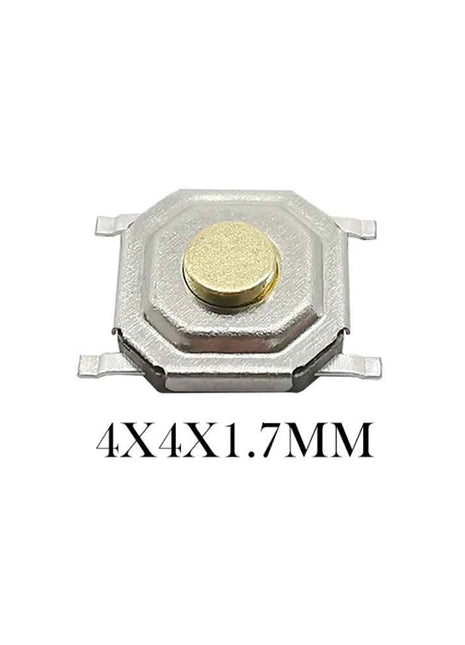 50 Pezzi Pulsanti Tattili SMD 4*4mm, Microinterruttore PCB a 4 Pin, Tasti 4x4x1.7/2/2.3/2.5/3/3.5/4.3mm