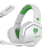 NUBWO G06 Wireless Headsets Gamer with Charging Station for Headset and PS5 Controller Gaming Headphones Long Battery Life