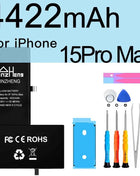 PINZHENG Real High Capacity Battery For iPhone 15 14 Pro Max 15 Pro 14 Pro 15 Plus 14 Plus 15 Pro Max Replacement Batteries
