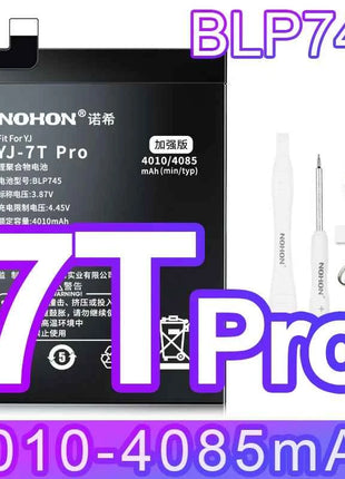 NOHON Replacement Battery for OnePlus 7T 8T 9RT 10T 12 11 9 8 7 6T 6 5T 5 7TPro Phone Batteries BLP801 BLP685 BLP745 BLP743