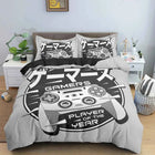 Gamepad Polyester Duvet Cover Set Colourful Button King Play Gamer Bedding Set Kids Teens Man Video Game for Child
