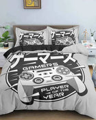 Gamepad Polyester Duvet Cover Set Colourful Button King Play Gamer Bedding Set Kids Teens Man Video Game for Child
