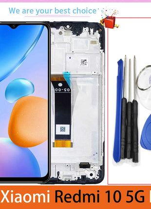 Per Xiaomi Redmi 10 5G Display LCD con schermo touch 22041219 G 22041219 Parti di ricambio del pannello NY