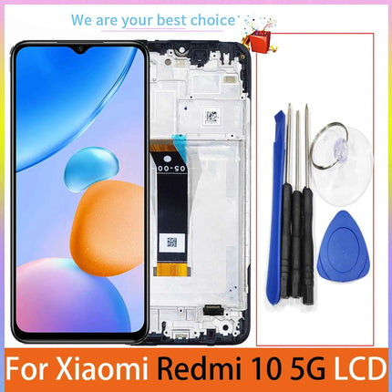 Per Xiaomi Redmi 10 5G Display LCD con schermo touch 22041219 G 22041219 Parti di ricambio del pannello NY