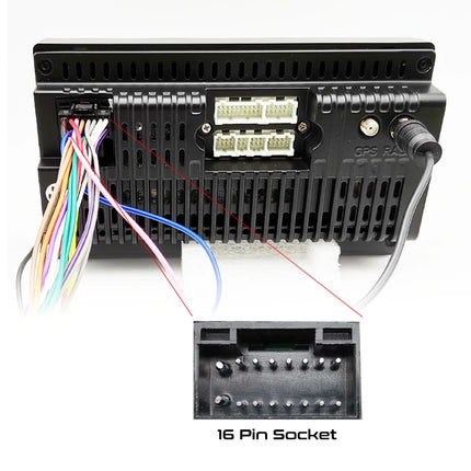 Cablaggio radio, connettore da 16 pin a 17 pin, cavo adattatore Android, per Honda Civic 8, CRV 3, Mitsubishi Lancer Outlander