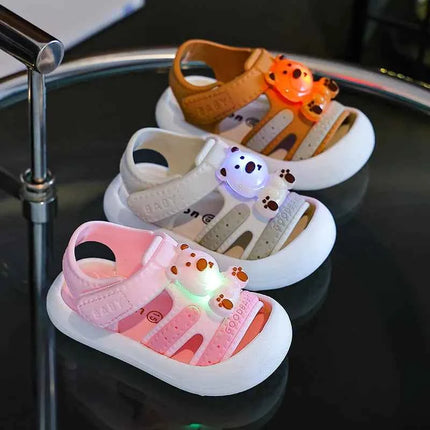 Sandali LED 2026 per Bambina, Scarpe Luminose per Bambine, Scarpe da Passeggio per Bambini, Scarpe Casual Bianche per Bambine