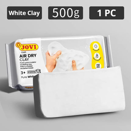 250g/500g Argilla Ceramica Bianca Bake-Free Aria-Sciugatura Pietra di Argilla di Plastica Studenti FAI DA TE Strumento Fatto A Mano Scultura Terreno Bambola di Ceramica argilla